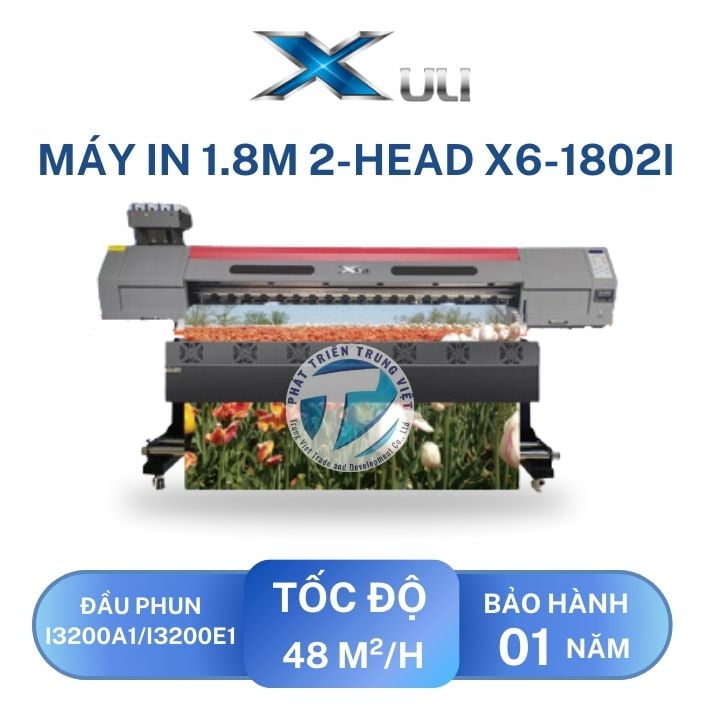 Máy In Decal 1.8M 2-Head X6-1802I